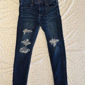 Women's Navy and Blue Jeans